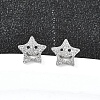 304 Stainless Steel Stud Earrings EJEW-H161-01P-K-1