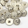 1-Hole Plating Acrylic Shank Buttons BUTT-D002-01-1