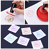 GLOBLELAND Custom Acrylic Rubber Stamp Vintage Stamp Seal Personalized Clear Acrylic Stamps with Plastic Handle for DIY Scrapbooking Envelope Card Making AJEW-GL0001-27-3