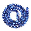 Handmade Millefiori Glass Beads Strands LAMP-N024-28-2