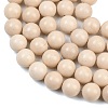 Natural Fossil Beads Strands G-E110-14mm-2-4