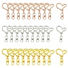 Alloy Heart Lobster Clasps KEYC-YW0001-20G-2