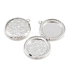 Rack Plating Brass Locket Pendants KK-K277-06P-2