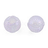 Electroplate Acrylic European Beads OACR-N010-064-3