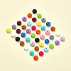 CHGCRAFT 150Pcs 15 Style Food Grade Eco-Friendly Silicone Abacus Beads SIL-CA0001-24-4