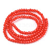 Opaque Solid Color Imitation Jade Glass Beads Strands LS-EGLA-A044-P4mm-D03-2
