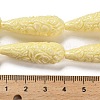 Synthetic Coral Carved Beads Strands CORA-C003-09A-01-4