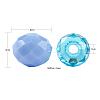 500Pcs 5Colors Electroplate Glass Beads EGLA-LS0001-01A-3
