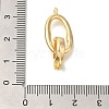 Brass Fold Over Clasps KK-K389-109G-3