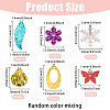 Electroplate Plastic Pendants FIND-CA0011-30-2