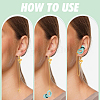 201 & 304 Stainless Steel Bowknot Hoop Earrings EJEW-PH01457-3