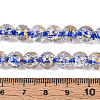 Crackle Transparent Glass Beads Strands GLAA-N030-8mm-01D-4