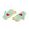 Alloy Enamel Pendants ENAM-J650-05G-06-4