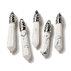 Natural Howlite Pointed Big Pendants G-Z055-01P-27-1