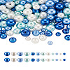 Cheriswelry 12 Strands 12 Style Baking Painted Pearlized Glass Pearl Round Bead Strands HY-CW0001-02-20