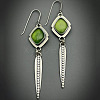 National Style Alloy Plastic Dangle Earrings FS-WGBC682-04-1