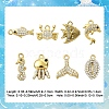 8Pcs 8 Styles 304 Stainless Steel Charms STAS-YW0003-33-3