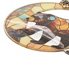 Stained Acrylic & Iron Suncatchers HJEW-F022-01B-2