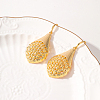 Elegant European American Fashion Teardrop Brass Dangle Earrings BU0599-3