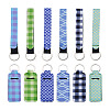 Biyun 12Pcs 12 Style Polyester Pendant Keychains KEYC-BY0001-02-8