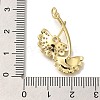 Rack Plating Brass Micro Pave Cubic Zirconia Pendants KK-I720-23G-3