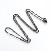 Electrophoresis Brass Cable Chains Necklaces X-MAK-R019-01-1