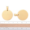 Ion Plating(IP) 304 Stainless Steel Pendants STAS-I311-05A-G-4
