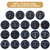 38Pcs 19 Styles Alloy Open Back Bezel Pendants FIND-FS0003-61-2