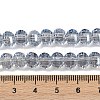 Electroplate Transparent Glass Beads Strands EGLA-B011-08A-PL04-4