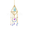 Golden Iron Wind Chime HJEW-K045-01G-04-1