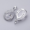 Natural Quartz Crystal Pendants G-E442-04W-2