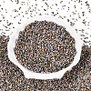 Spray Painted Picasso Cylinder Glass Seed Beads GLAA-T028-12A-12-3