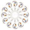ARRICRAFT 20Pcs Chakra Theme Natural Gemstone Pendant Decorations HJEW-AR0001-08-1