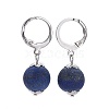 Natural Gemstone Leverback Earrings EJEW-JE03066-M-3