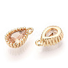 Brass Inlaid Cubic Zirconia Charms KK-S356-771L-2