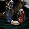 3Pcs Sharprepublic Christmas Nativity Resin Display Decorations PW-WGF29AF-01-4