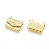 Brass Locket Pendants KK-G386-11G-2