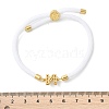 Adjustable Nylon Cord Bracelets X-BJEW-C096-01G-14-5