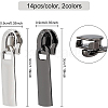 BENECREAT 28Pcs Alloy Replacement Zipper Sliders DIY-BC0004-60-2