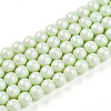 Baking Painted Pearlized Glass Pearl Bead Strands HY-N002-4mm-B02-2