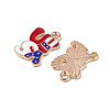 Independence Day Alloy Enamel Pendants ENAM-K067-32-4