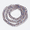 Electroplate Glass Beads Strands EGLA-A034-T4mm-I11-2