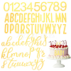 Acrylic Mirror Effect Cake Toppers AJEW-WH0038-84A-1