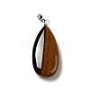 Natural Tiger Eye Pendants G-P474-01P-12-2