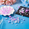 Transparent & Opaque Acrylic Bead OACR-TAC0002-08F-6