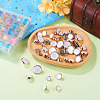 50Pcs 5 Styles Plastic Shank Buttons BUTT-TA0001-63-5
