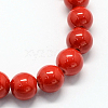 Natural Dyed Mashan Jade Gemstone Bead Strands G-R272-10mm-01-3