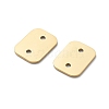 304 Stainless Steel Laser Cut Rectangle Connector Charms STAS-M111-13G-01-2