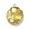 Transparent Resin Pendants CRES-F022-03A-2