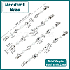 8Pcs 4 Styles Alloy Cardigan Clips HJEW-PH02390-2